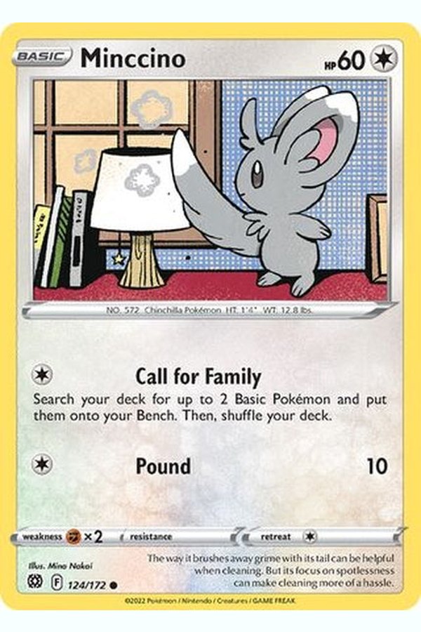 124/172 Minccino - Common - Collectible Madness