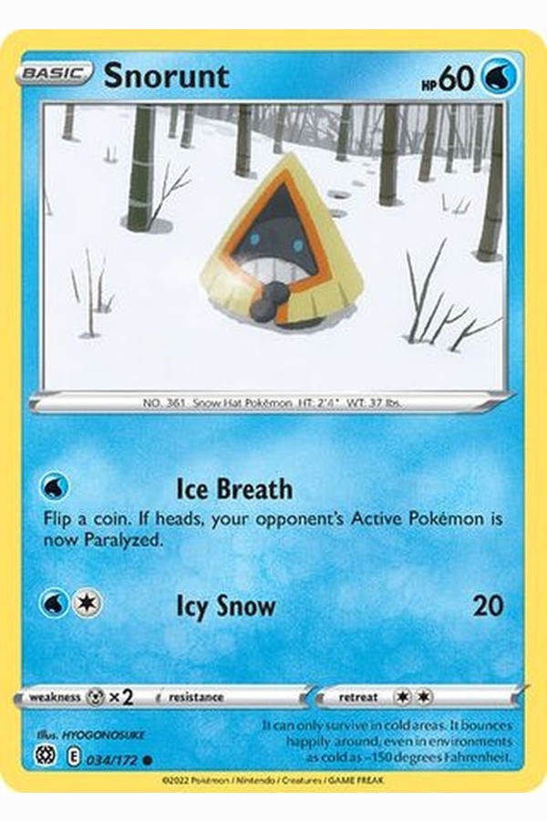 034/172 Snorunt - Common - Collectible Madness