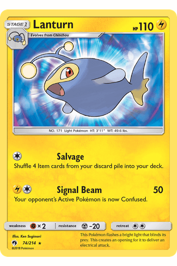 074 / 214 Lanturn-Rare - Collectible Madness