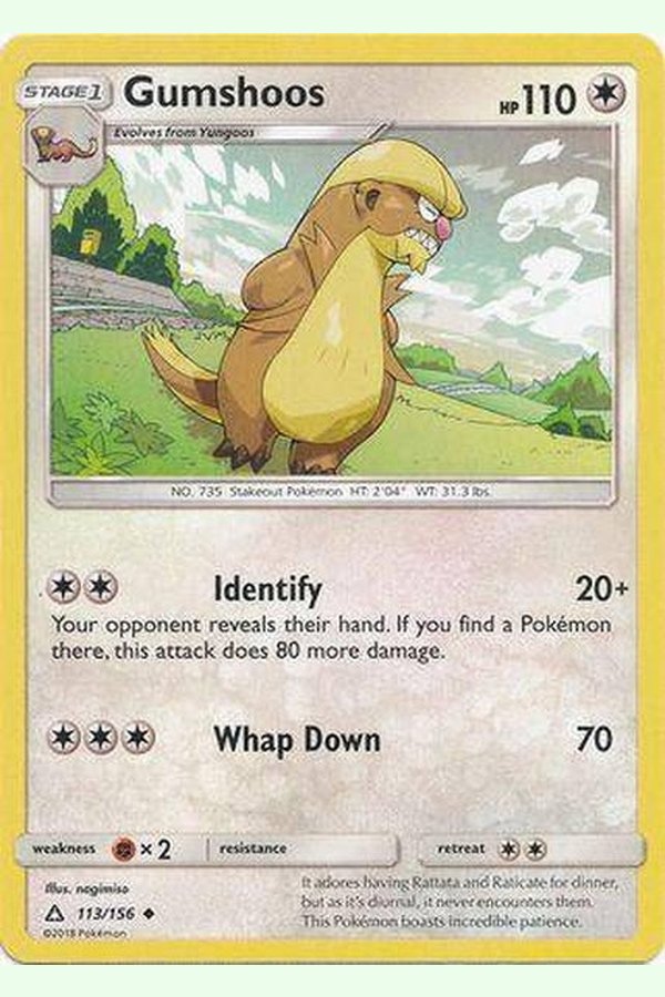 113 / 156 Gumshoos-Uncommon - Collectible Madness