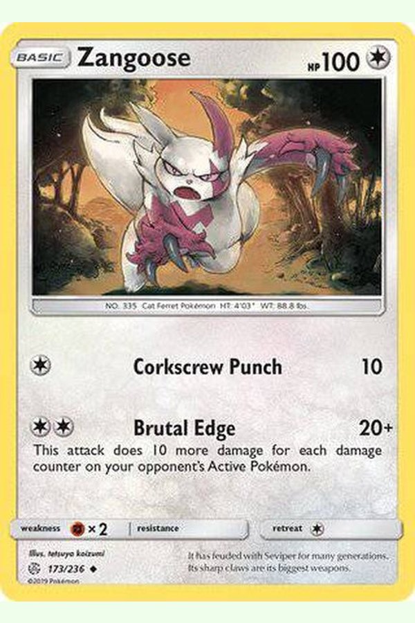 173/236 Zangoose - Uncommon - Collectible Madness