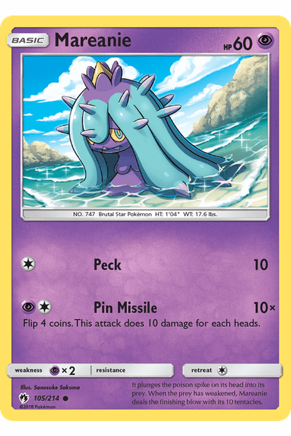 105 / 214 Mareanie-Common - Collectible Madness