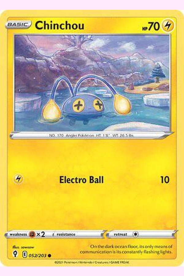 052/203 Chinchou - Common - Collectible Madness