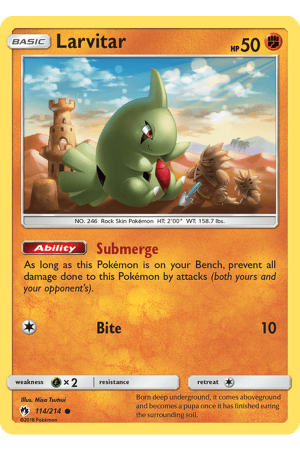 114 / 214 Larvitar-Common - Collectible Madness
