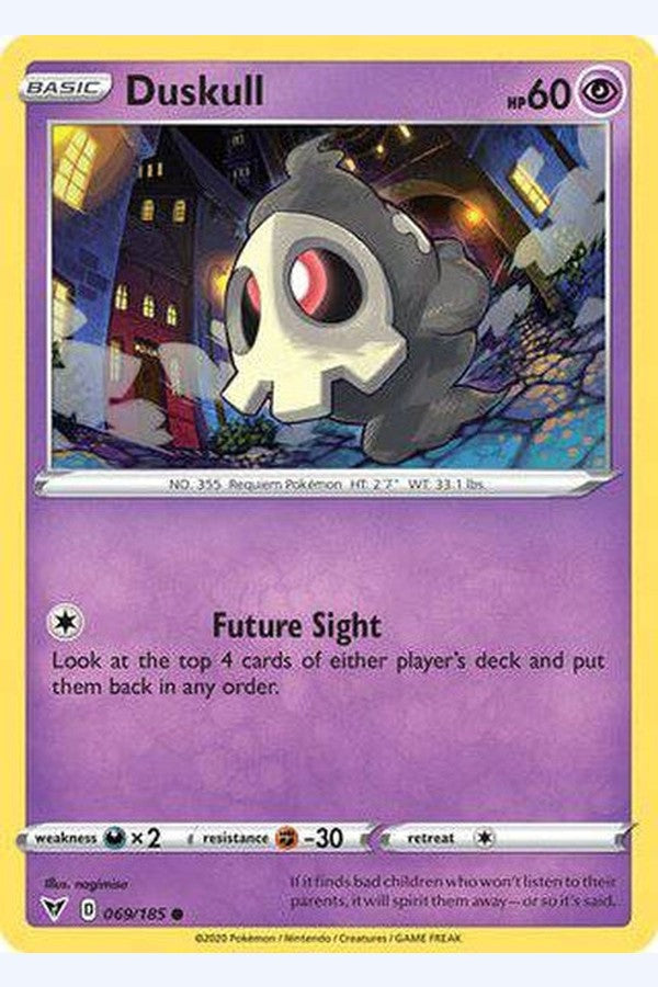 069/185 Duskull - Common - Collectible Madness