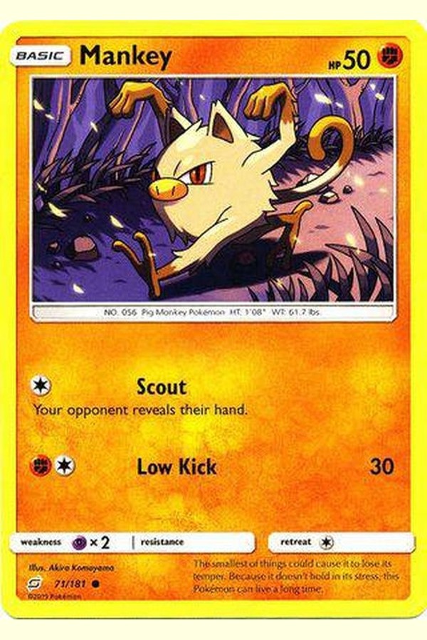 071 / 181 Mankey - Common - Collectible Madness