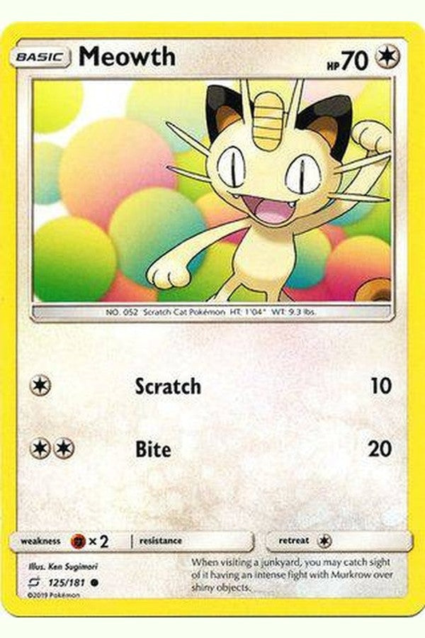 125 / 181 Meowth - Common - Collectible Madness