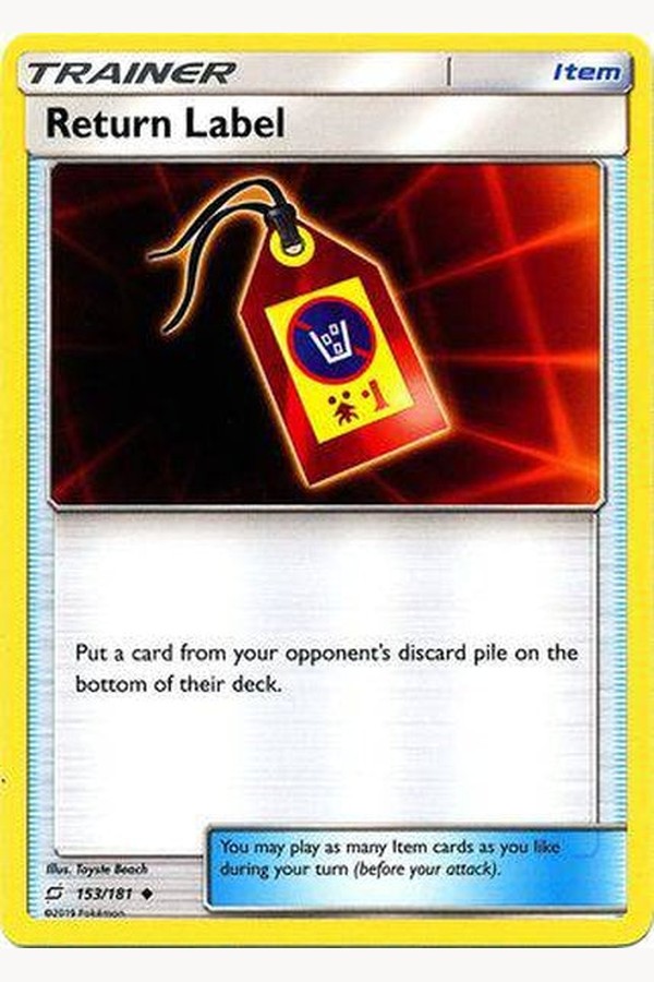 153 / 181 Return Label - Uncommon - Collectible Madness