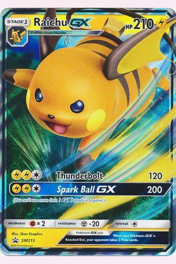 SM213 - Hidden Fates Promo - Raichu GX - Collectible Madness
