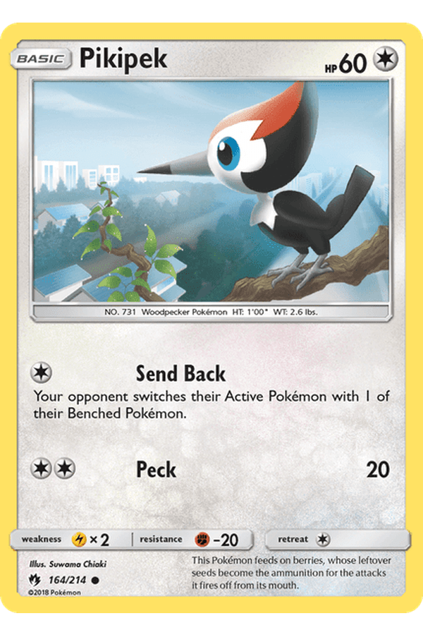 164 / 214 Pikipek-Common - Collectible Madness