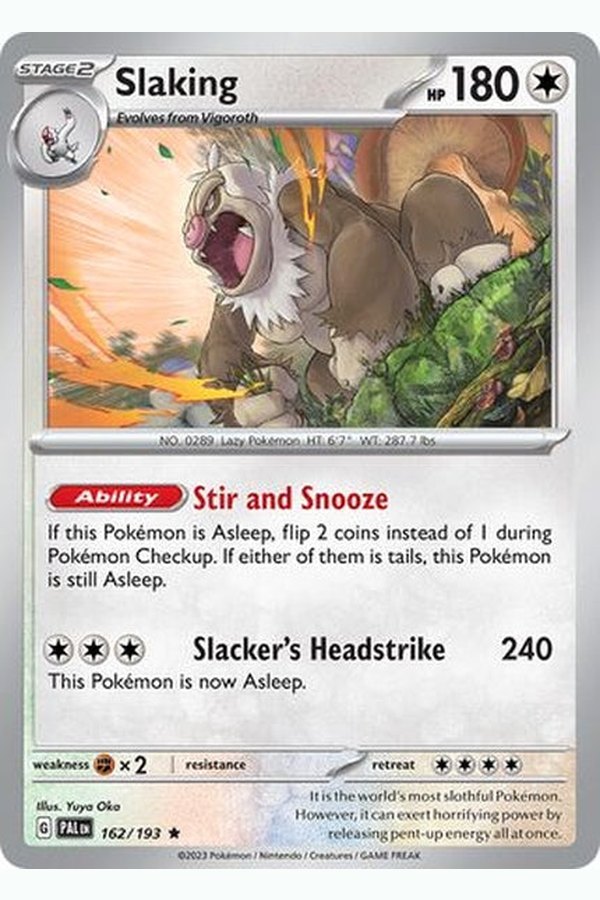 162/193 Slaking - Rare Holo