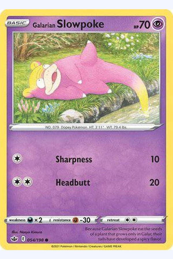 054/198 Galarian Slowpoke - Common - Collectible Madness