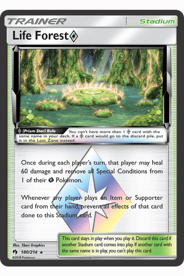 180 / 214 Life Forest Prism Star-Holo Rare - Collectible Madness