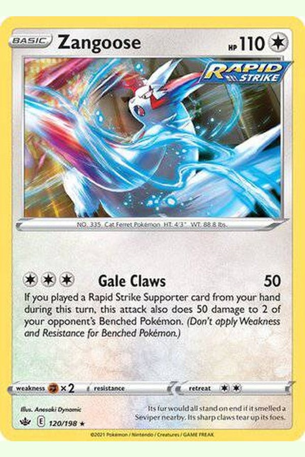 120/198 Zangoose - Rare - Collectible Madness