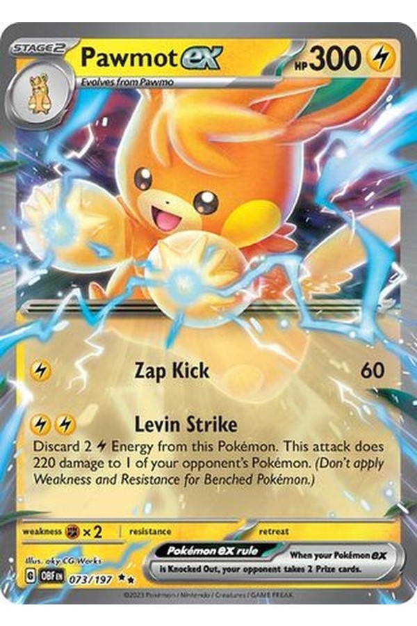 073/197 Pawmot ex - Double Rare