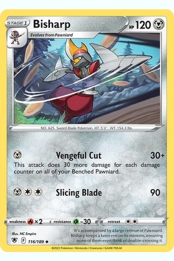 116/189 Bisharp - Uncommon Reverse Holo - Collectible Madness