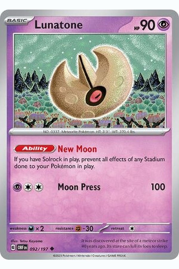 092/197 Lunatone - Uncommon