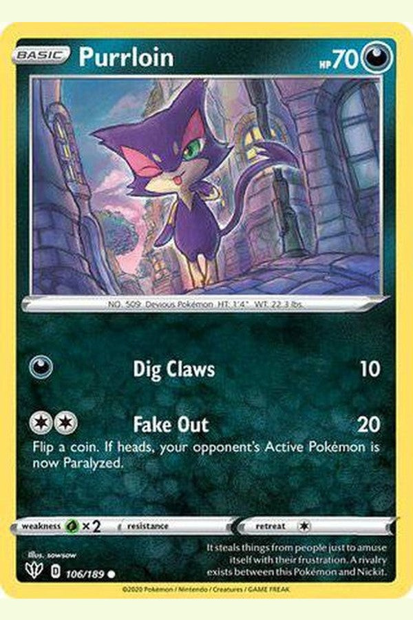 106/189 Purrloin - Common - Collectible Madness