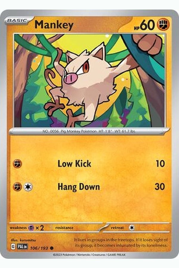 106/193 Mankey - Common