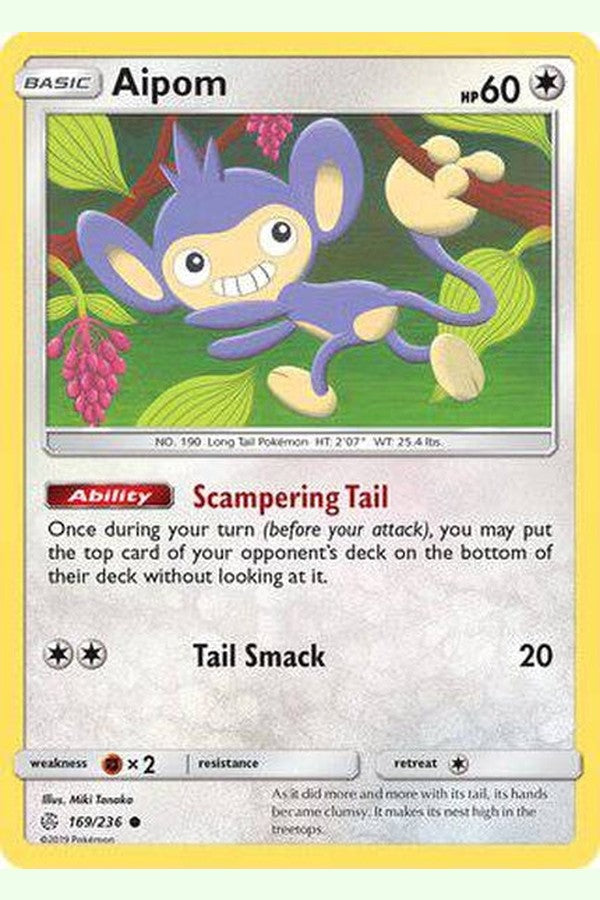 169/236 Aipom - Common - Collectible Madness