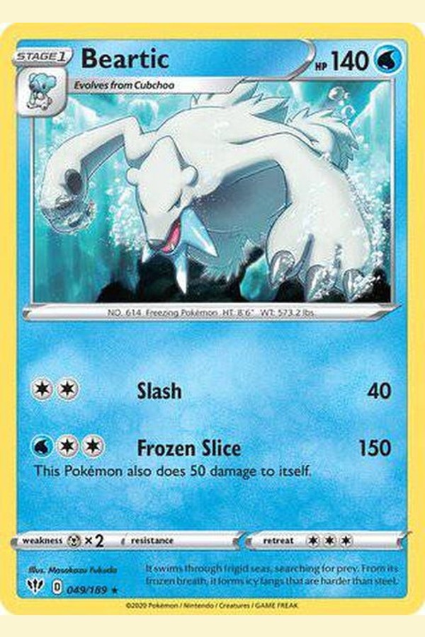 049/189 Beartic - Rare - Collectible Madness