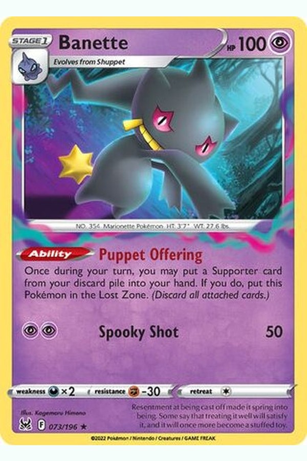 073/196 Banette - Rare Reverse Holo