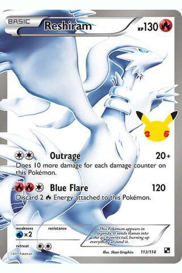 113/114 Reshiram - Rare Ultra - Collectible Madness