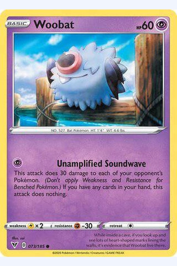 073/185 Woobat - Common - Collectible Madness