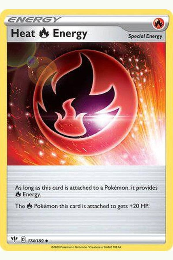 174/189 Heat Fire Energy - Uncommon - Collectible Madness