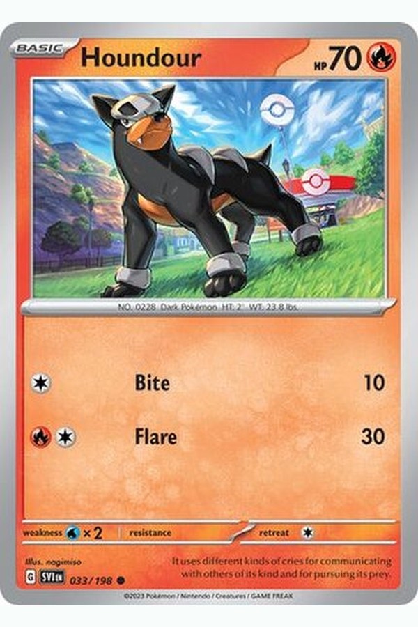 033/198 Houndour - Common