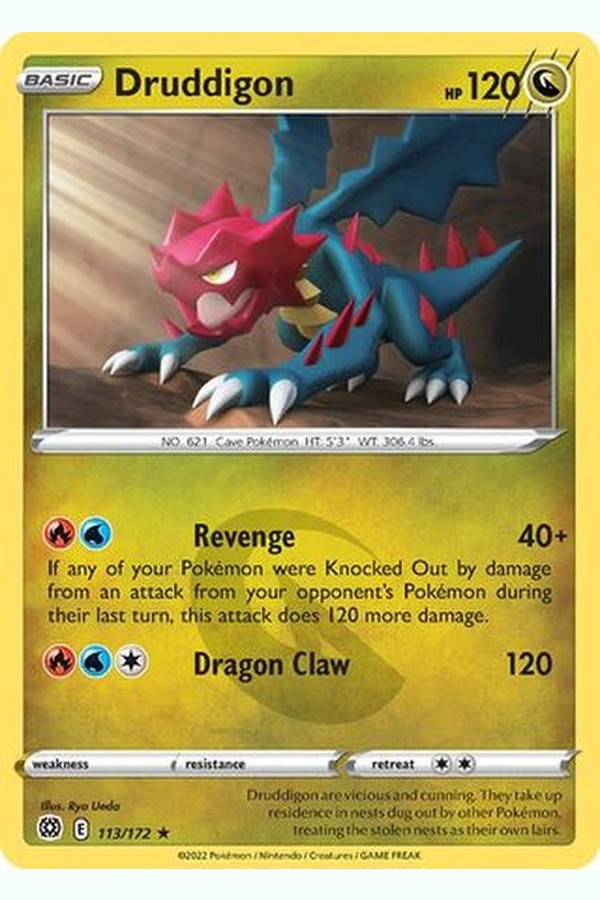113/172 Druddigon - Rare - Collectible Madness