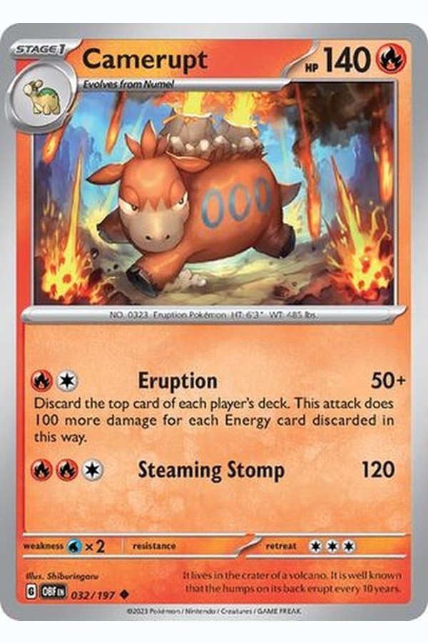 032/197 Camerupt - Uncommon