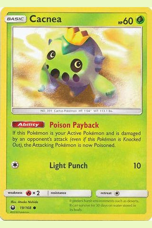 019 / 168 Cacnea - Common - Collectible Madness