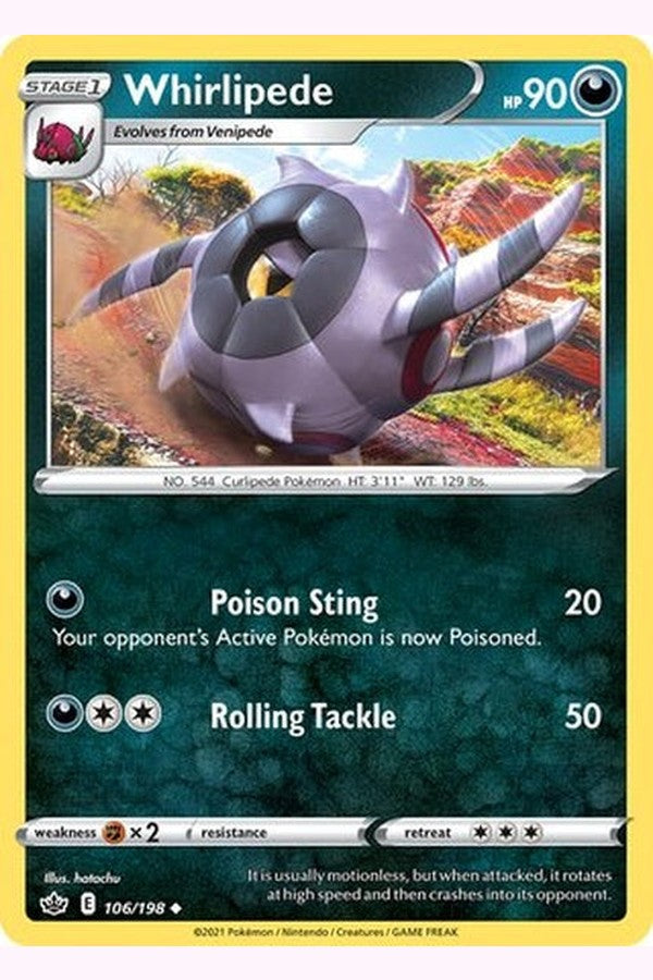 106/198 Whirlipede - Uncommon - Collectible Madness