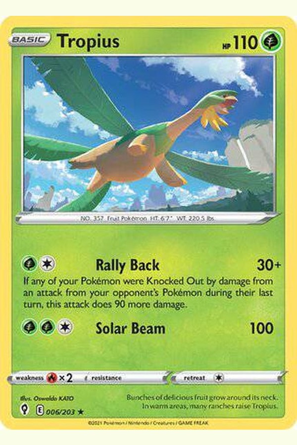 006/203 Tropius - Rare - Collectible Madness