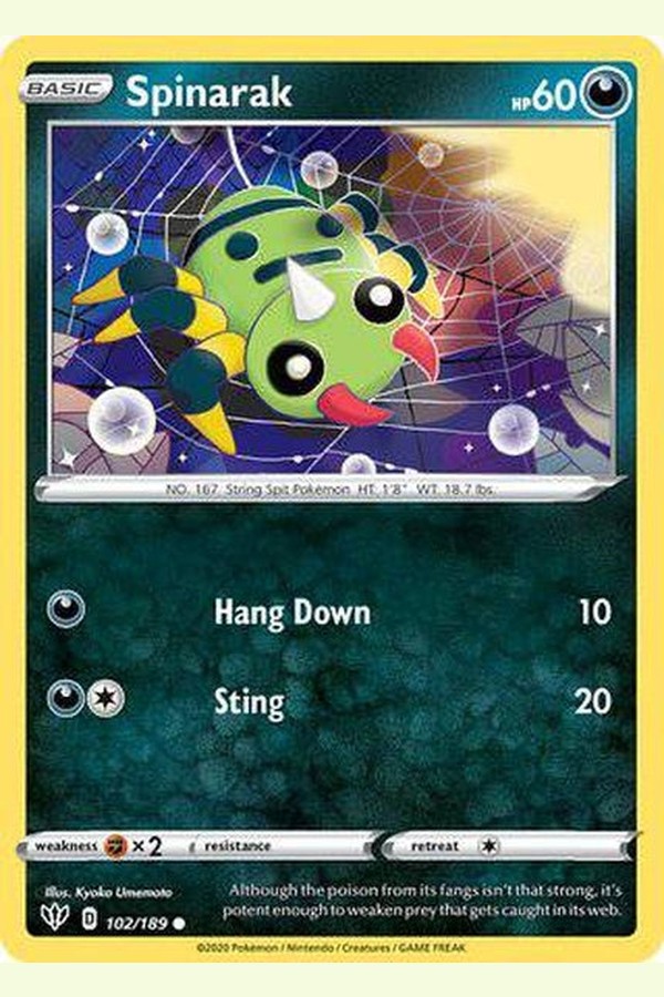 102/189 Spinarak - Common - Collectible Madness