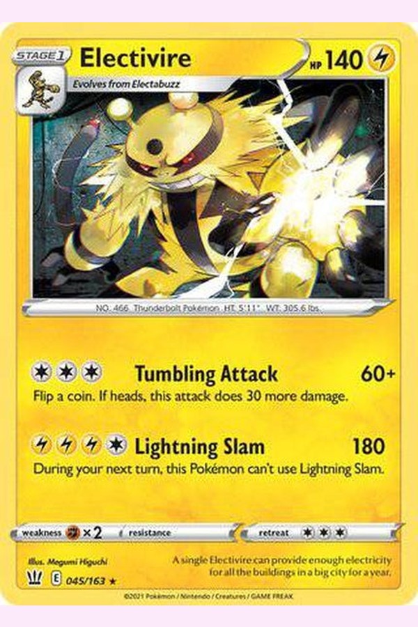 045/163 Electivire - Rare - Collectible Madness