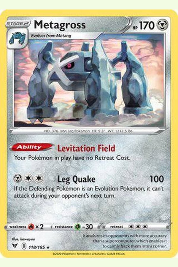 118/185 Metagross - Rare - Collectible Madness