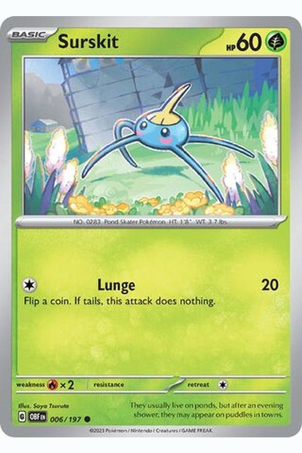 006/197 Surskit - Common Reverse Holo