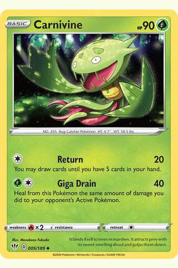 005/189 Carnivine - Uncommon - Collectible Madness
