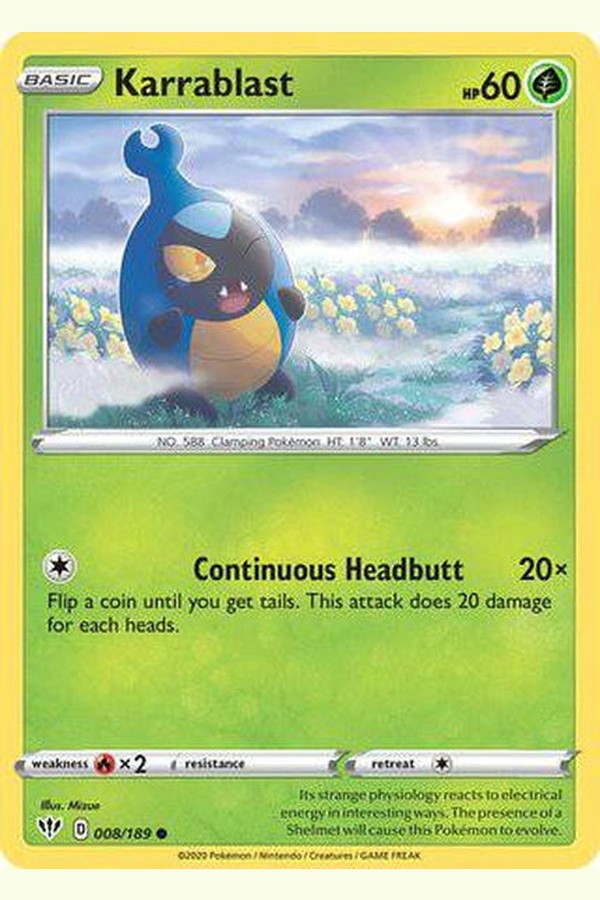 008/189 Karrablast - Common - Collectible Madness