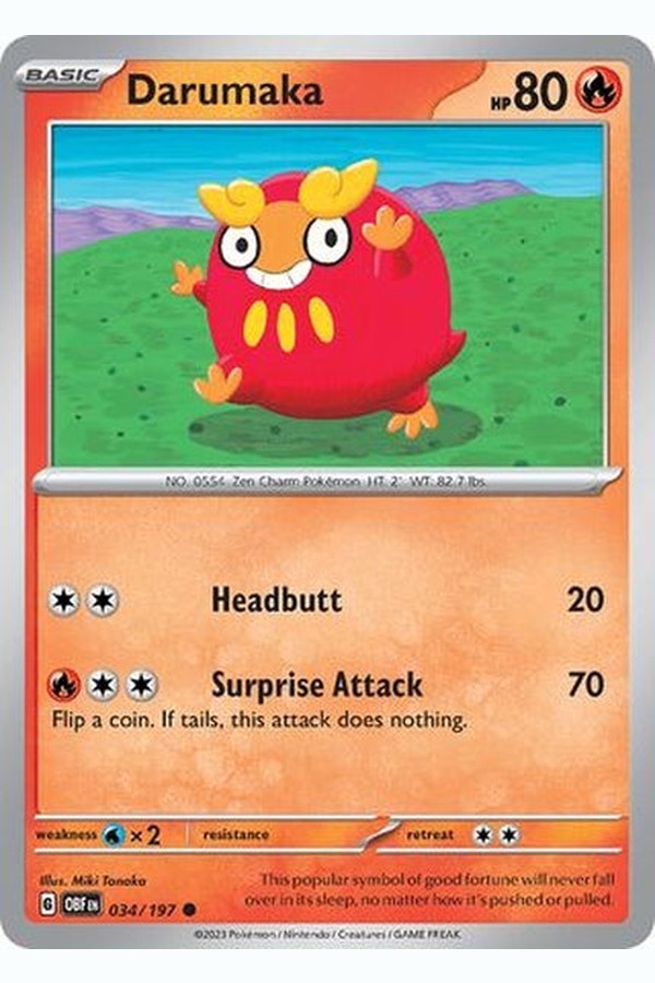 034/197 Darumaka - Common Reverse Holo