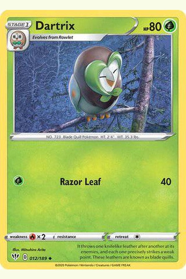 012/189 Dartrix - Uncommon - Collectible Madness