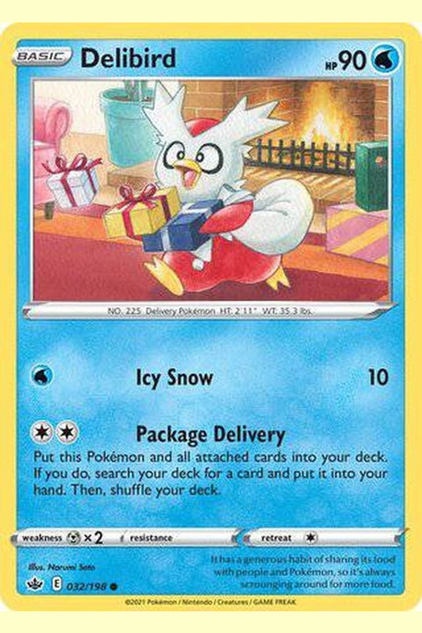 032/198 Delibird - Common - Collectible Madness