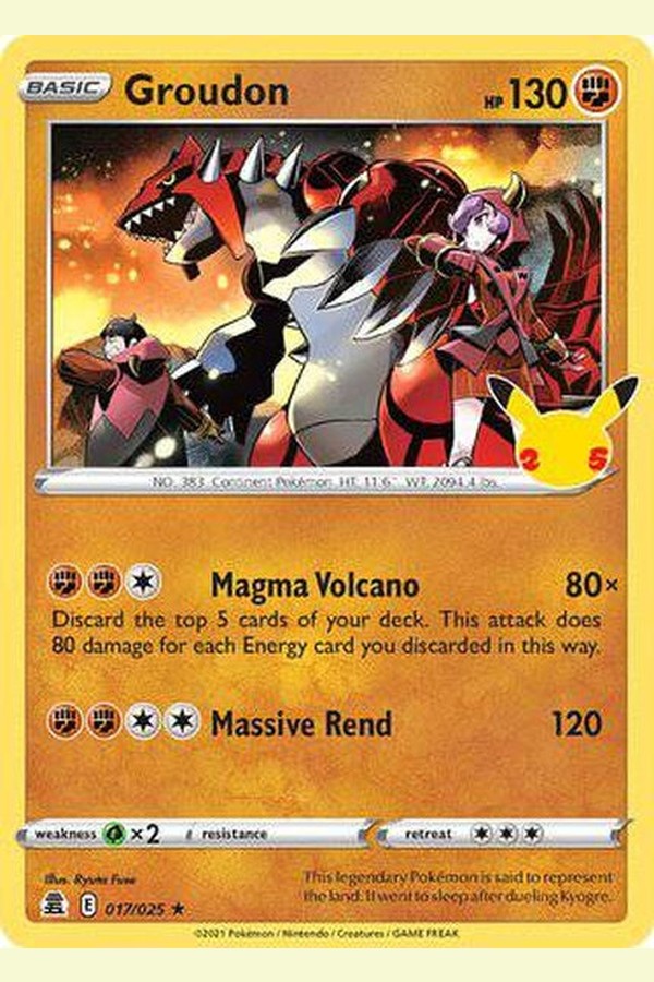 017/025 Groudon - Rare - Collectible Madness