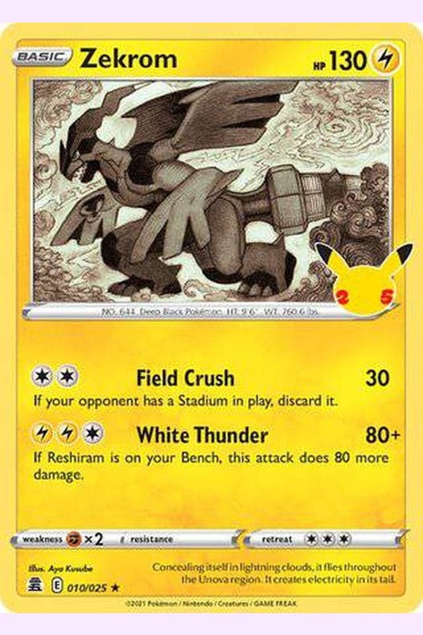 010/025 Zekrom - Rare - Collectible Madness