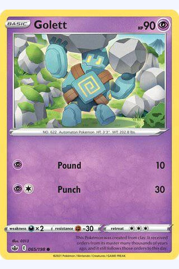 065/198 Golett - Common - Collectible Madness