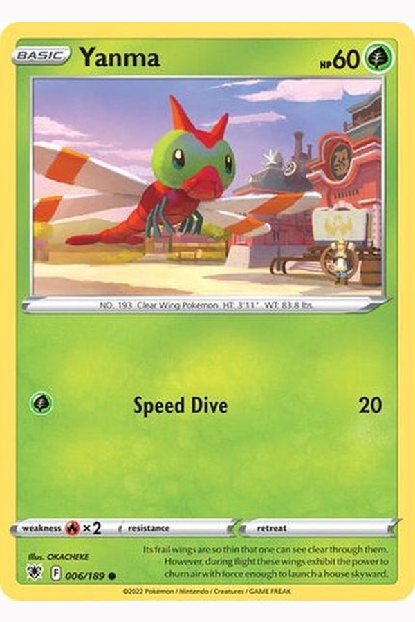 006/189 Yanma - Common Reverse Holo - Collectible Madness