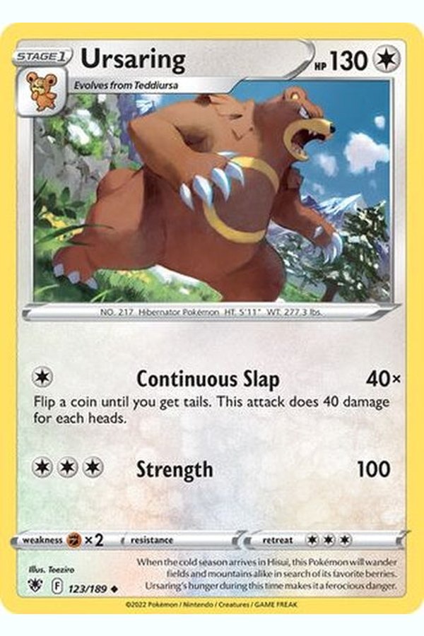 123/189 Ursaring - Uncommon - Collectible Madness