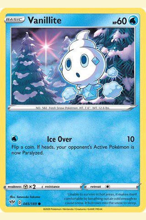 045/189 Vanillite - Common - Collectible Madness